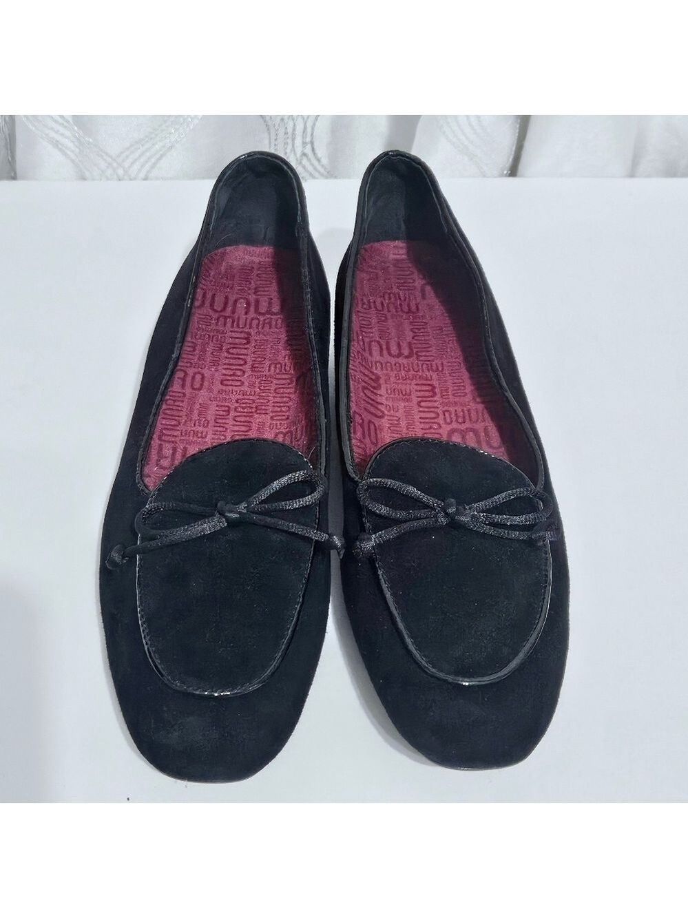 MUNRO Rossa Black Leather Slip On Flats Women's Size 7.5 N - Picture 6 of 6